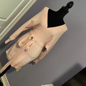 Sexy pink knit dress